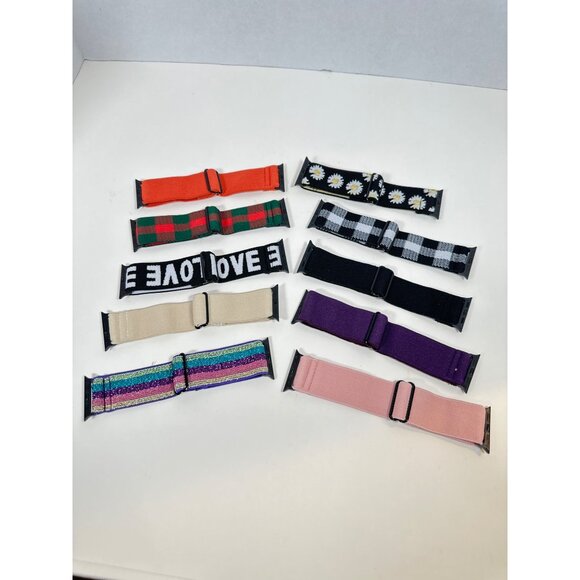 Smart Watch Bands- Elastic- Set of 10- adjustable band - Picture 1 of 4